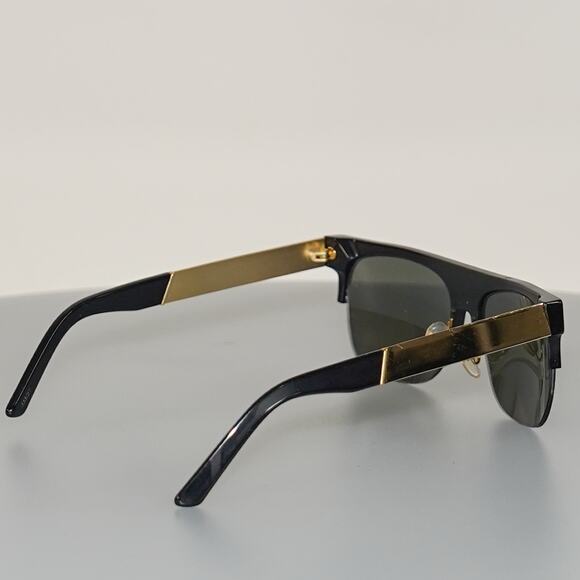 Retrosuperfuture Flat Top Andrea Francis Sunglasses BLK/GLD - Picture 7 of 7